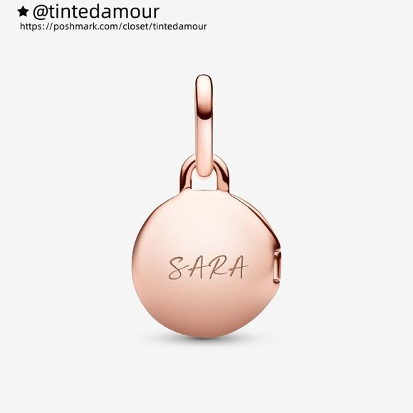 Pandora Openable & Engravable Love Locket Dangle Charm - Picture 2 of 8